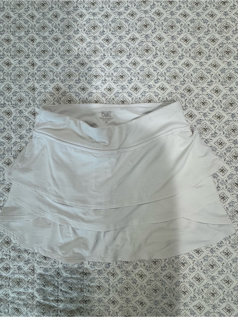 Athleta White Layered Skort